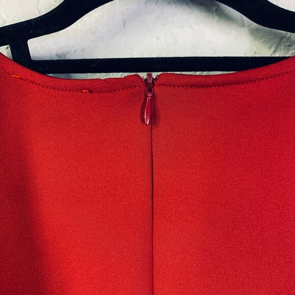 LARANOR Dress 42/10 Sweetheart Neckline Cap Sleeve Hidden Zipper Darting Bodycon - Picture 10 of 13